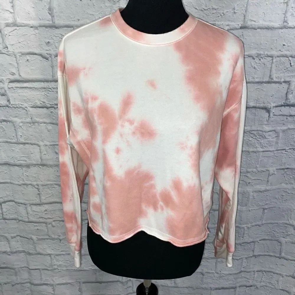 Paper Crane Crewneck Longsleeve tie dye sweatshirt sz Med women